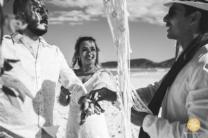 Casamento a dois, beach wedding na Praia do Rosa