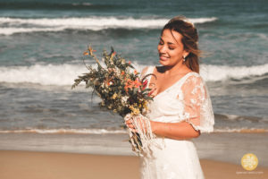 Casamento a dois, beach wedding na Praia do Rosa