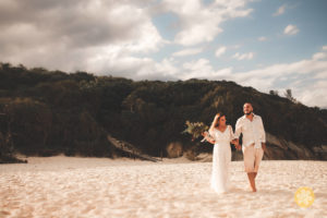 Casamento a dois, beach wedding na Praia do Rosa